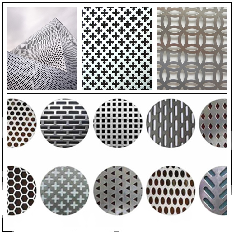 Stainless Steel 304 316 Micron Round Hole Perforated Metal Sheet Various Pattern Customized Perforated Metal Sheet