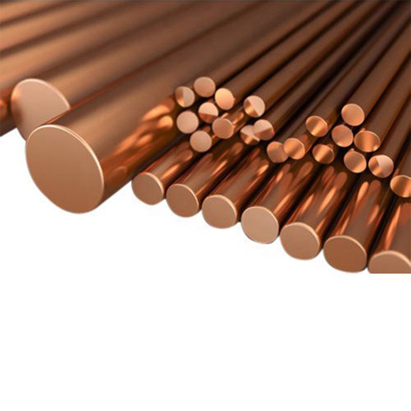 High Quality Copper wire rod 8mm conductive grounding copper rod With Cheap Price
