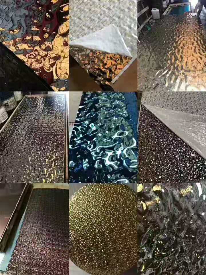 201 304 316 Price Wall Panels Water Ripple Hammered Color Decorative Stainless Steel Sheet for Sale Stainless Steel Plate